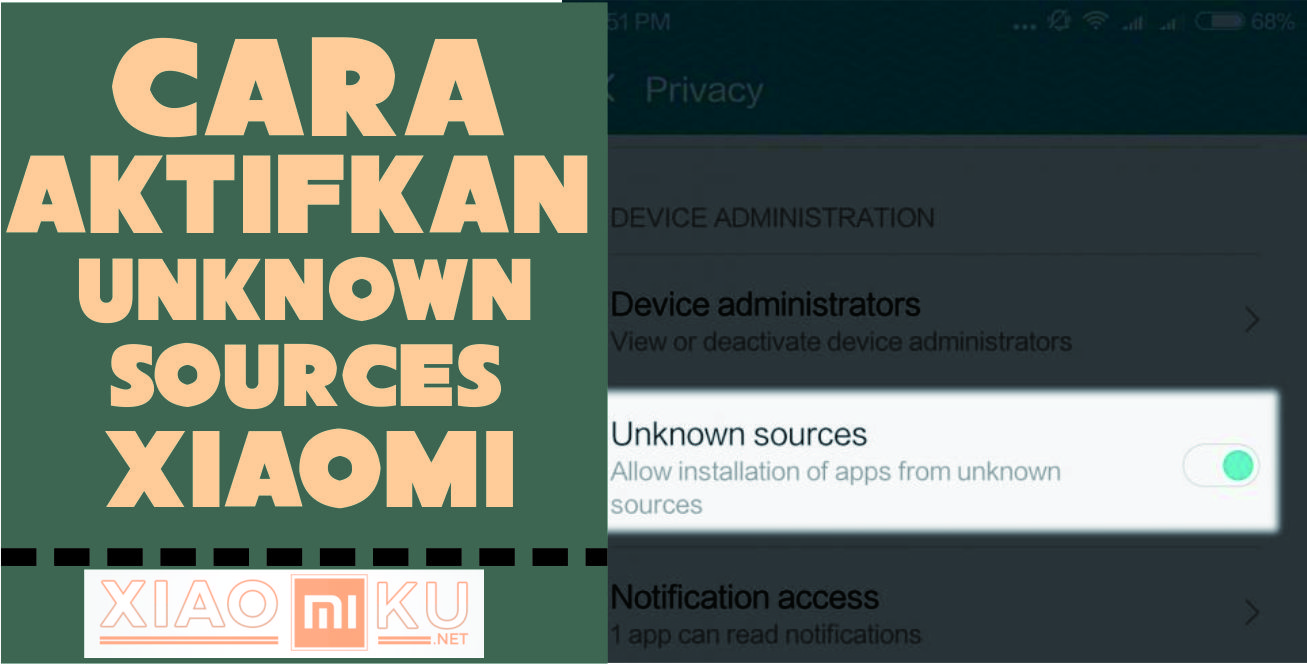 Cara Aktifkan "Unknown Source" Untuk Install Aplikasi Third-Party Xiaomi
