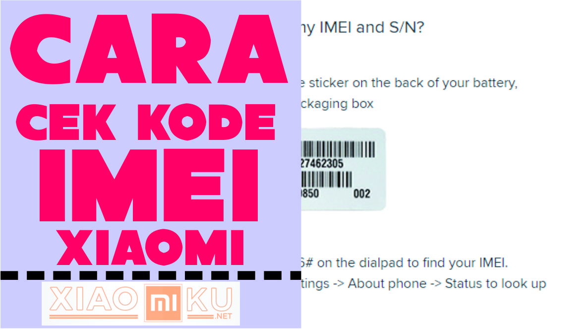 Cara Cek Kode IMEI HP Xiaomi WORK