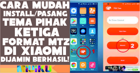 Cara Install/Pasang Tema MTZ di Xiaomi dengan Mudah