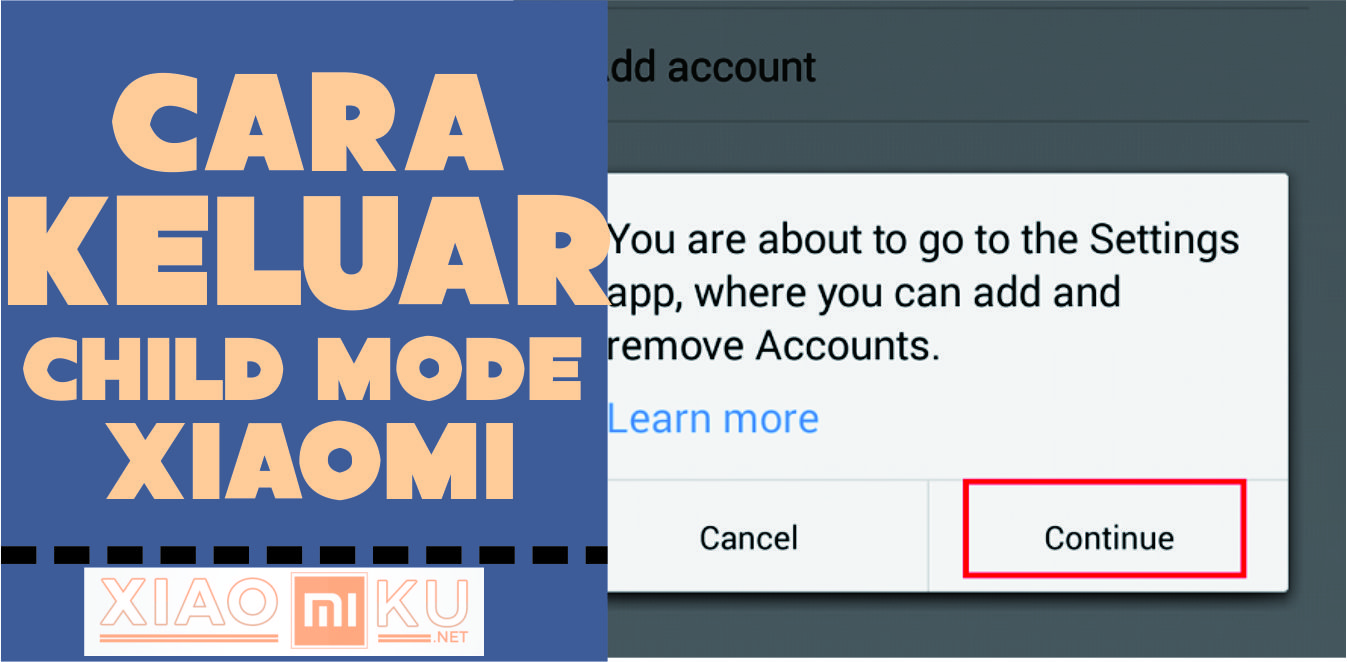 Cara Keluar Child Mode MIUI 8 Xioami