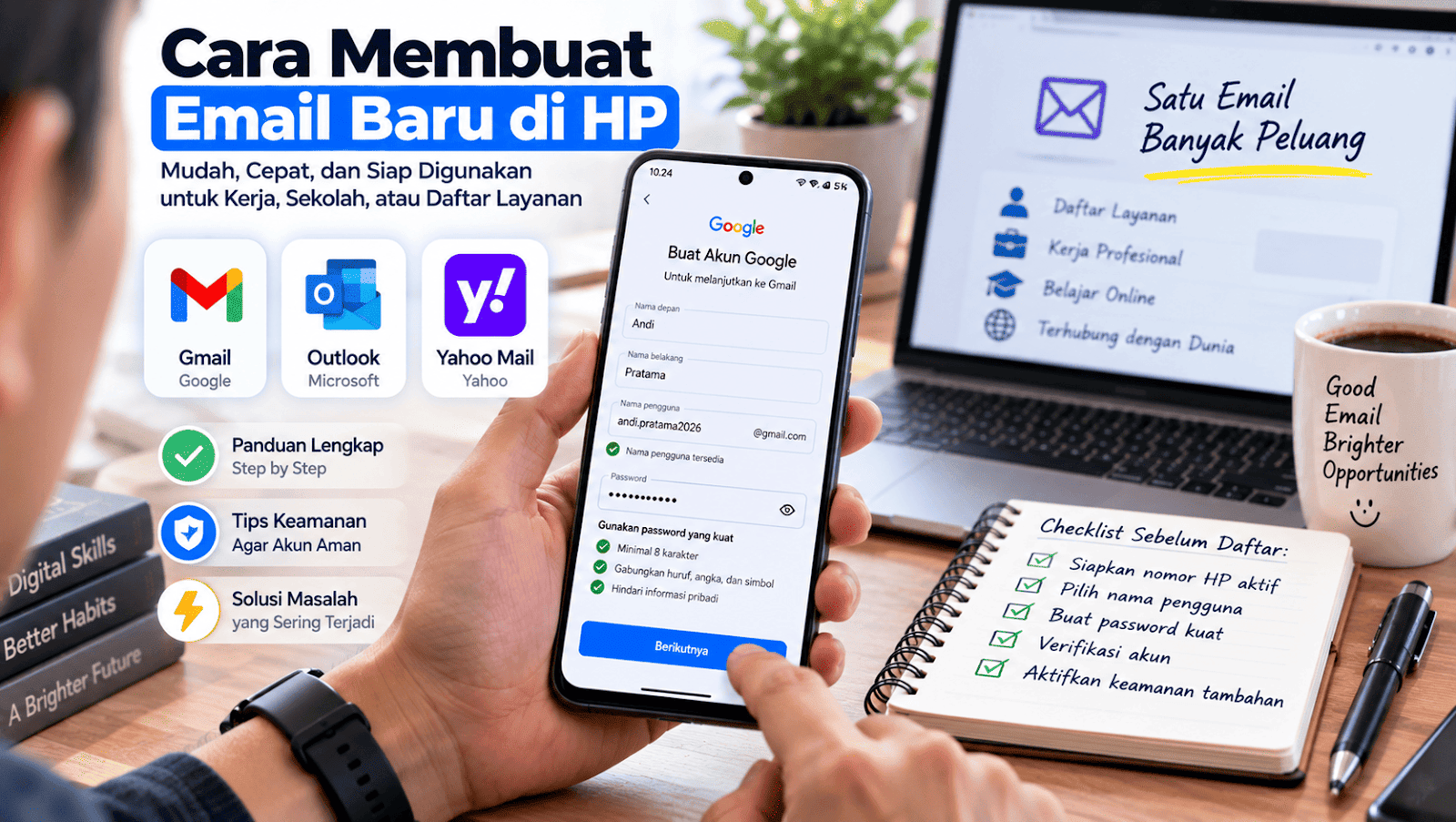 Cara Membuat Email Baru di HP: Panduan Lengkap untuk Pemula