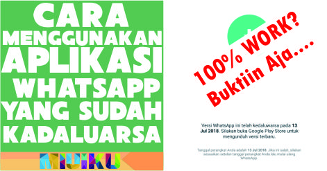 Cara Menggunakan Aplikasi Whatsapp Kadaluarsa 100% Work