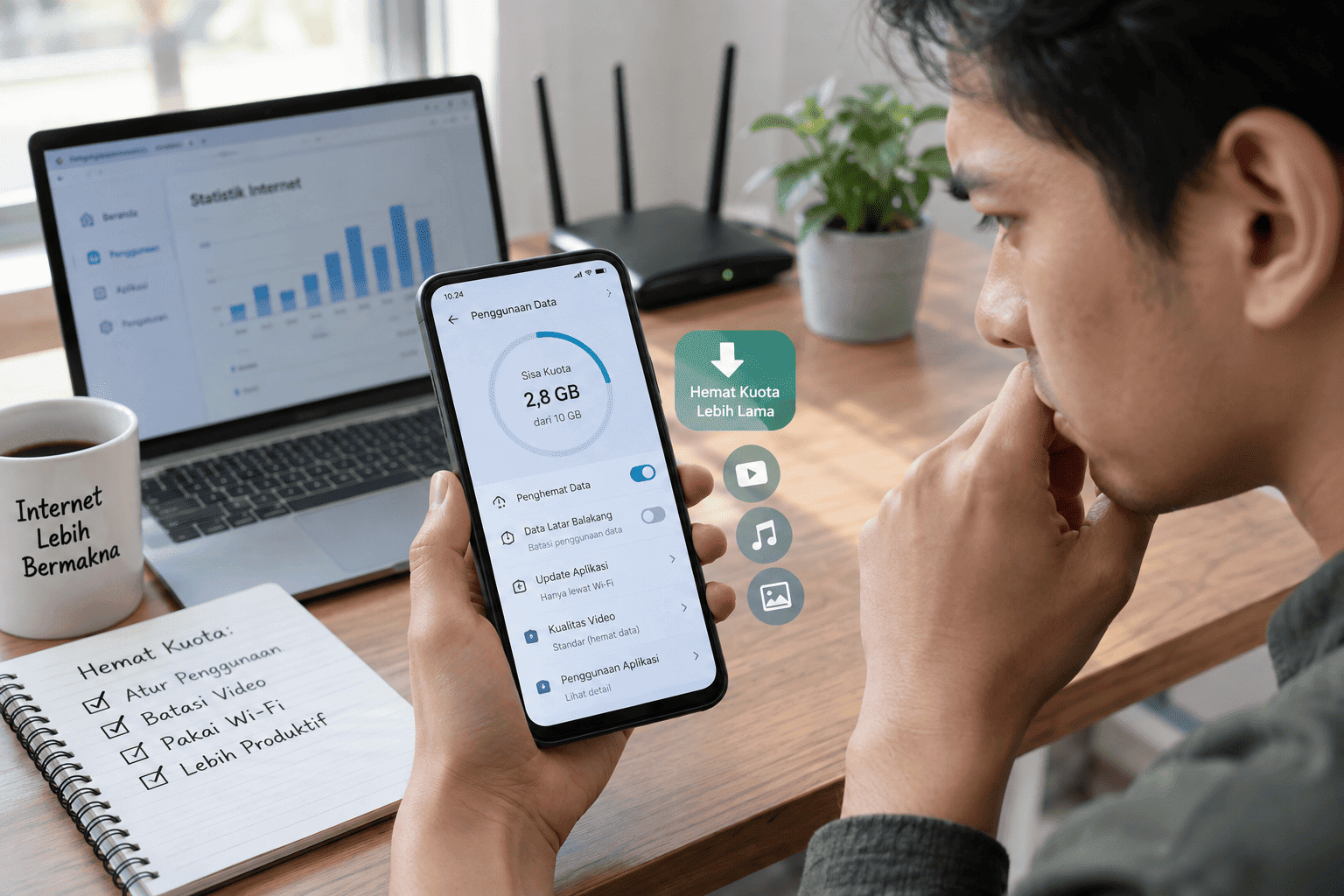 Cara Menghemat Kuota Internet di HP Android agar Tidak Cepat Habis