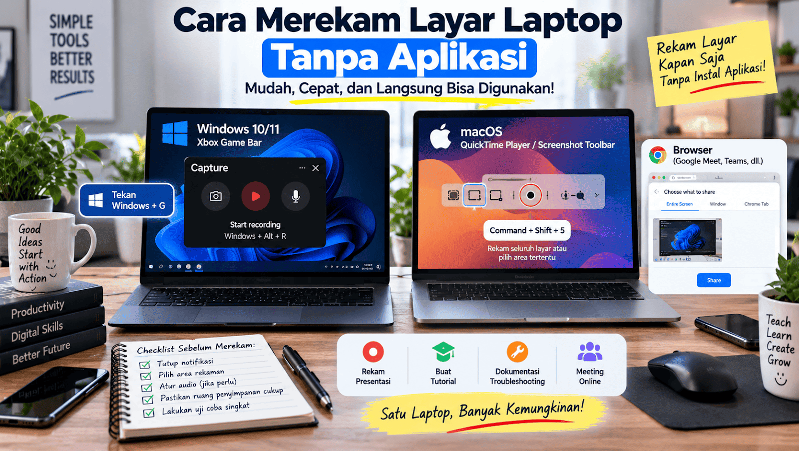 Cara Merekam Layar Laptop Tanpa Aplikasi: Panduan Lengkap