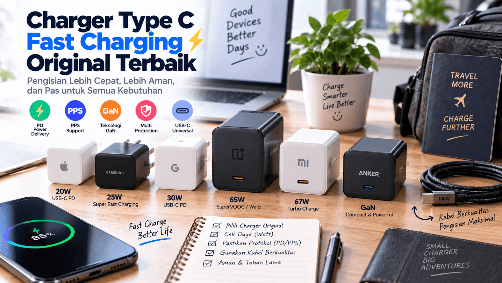 Charger Type C Fast Charging Original Terbaik: Panduan & Rekomendasi