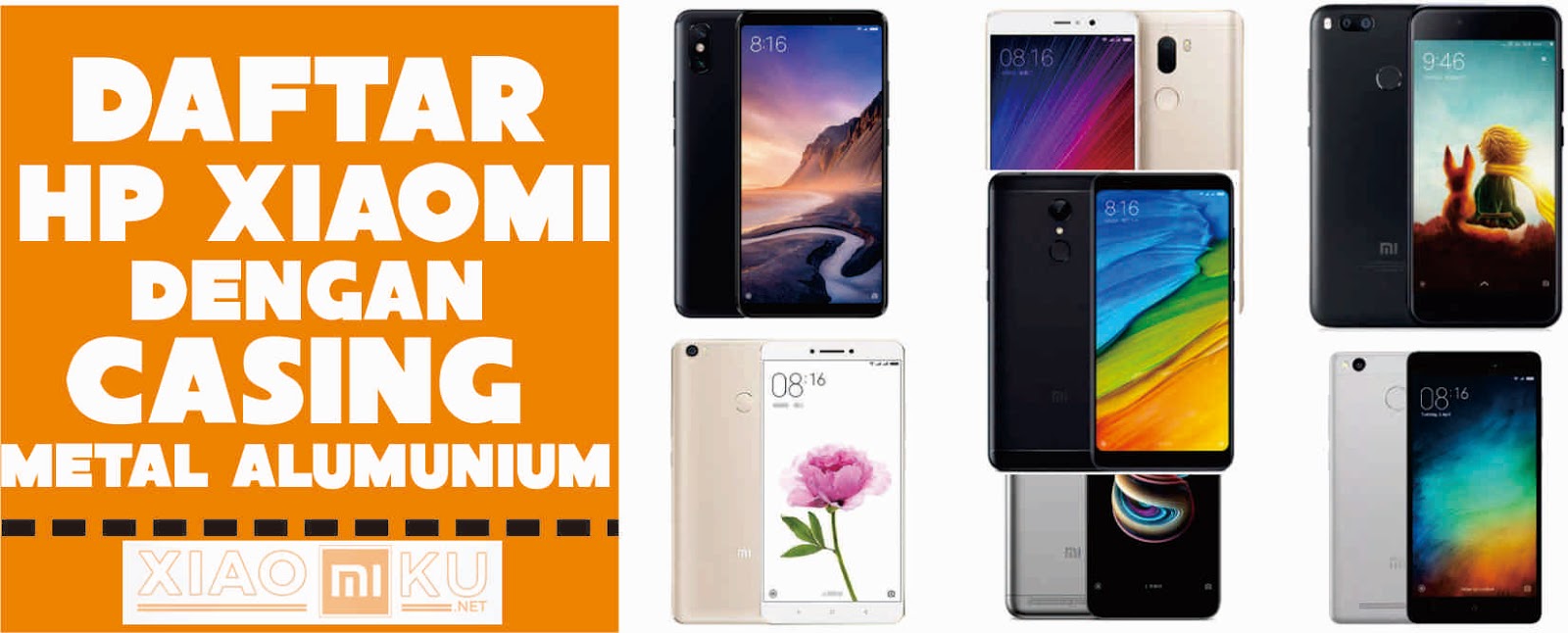 7 Daftar Xiaomi dengan Casing Metal Alumunium Beserta Harganya