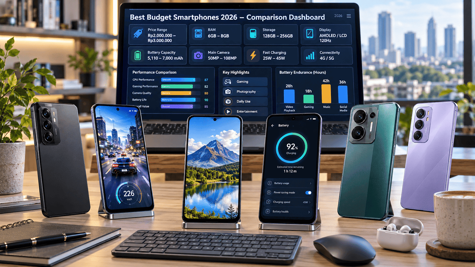 HP Android Terbaik Harga 2 Jutaan 2026, Spek Kencang dan Baterai Awet