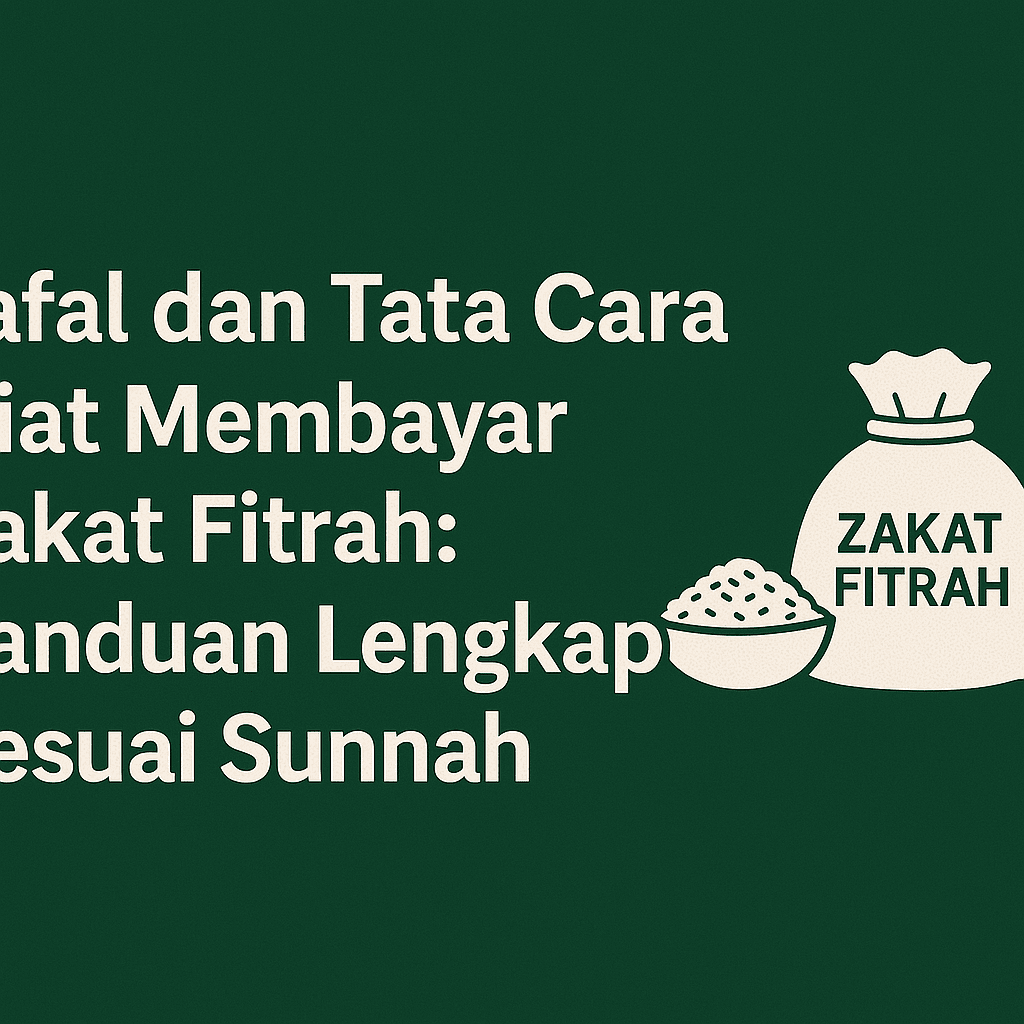 Lafal dan Tata Cara Niat Membayar Zakat Fitrah: Panduan Lengkap Sesuai Sunnah