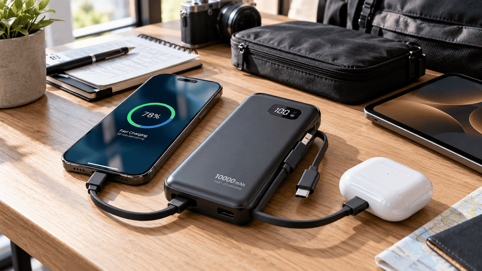 Power Bank dengan Kabel Bawaan Terbaik: Praktis untuk Aktivitas Harian