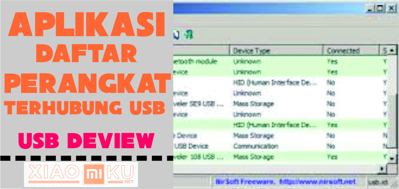 USB Deview Aplikasi Daftar Perangkat Terhubung USB